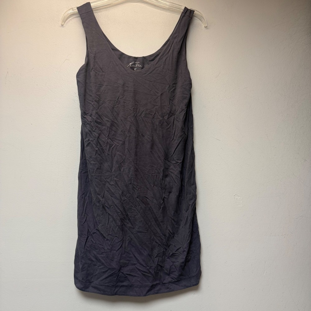 Soma Restore AloeKnit Sleep Dress Womens Medium Grey Excellent Sleeveless Mini